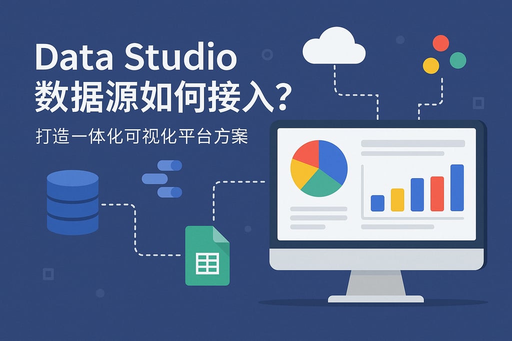 Data Studio数据源如何接入？打造一体化可视化平台方案。